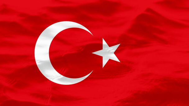 Fale tekstury na flagę Turcji - Zdjęcie, obraz