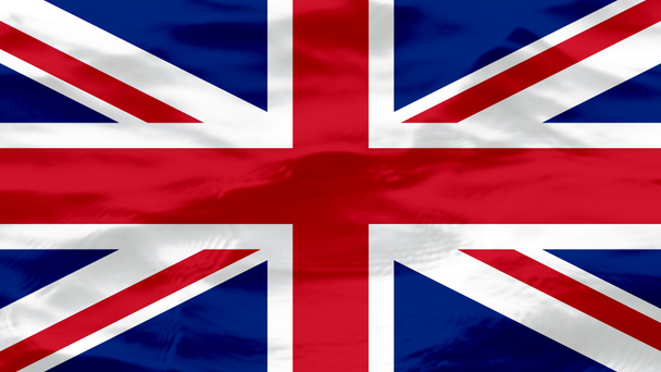 Wellen Textur auf Großbritannien große britische Flagge - Foto, Bild