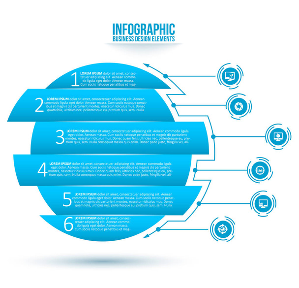 Αφηρημένη 3d χαρτί Infographics. Επιχειρηματικό πρότυπο. Εικονογράφηση διάνυσμα - Διάνυσμα, εικόνα