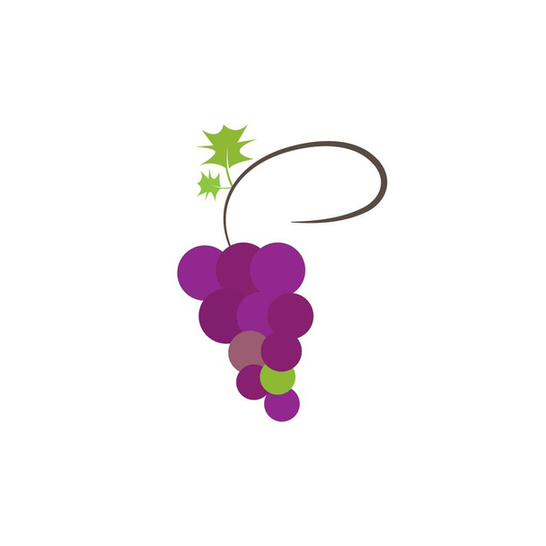 modelo de logotipo de uva
 - Vetor, Imagem