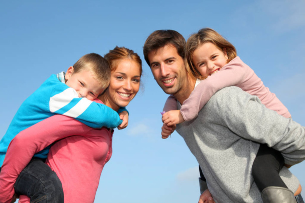 Portrait of a happy family, kinship concept  - Zdjęcie, obraz