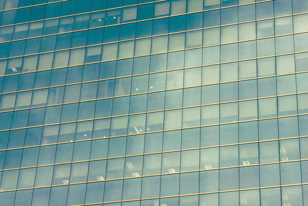 Blue glass, windows. - Фото, изображение