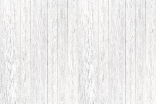 Empty plank white wooden wall texture background. White wood bac - Photo, Image