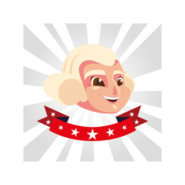 president George Washington met lint - Vector, afbeelding