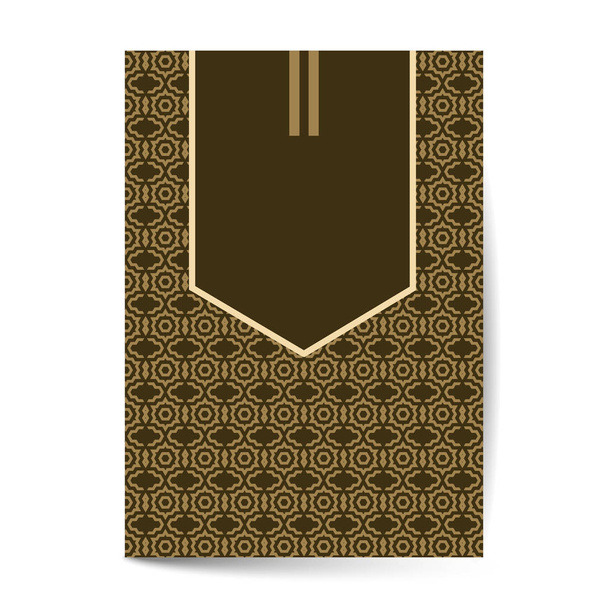 Ornament pattern page cover layouts for wedding, menu, book template design - Vetor, Imagem