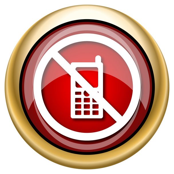mobiele telefoon beperkt pictogram - Foto, afbeelding