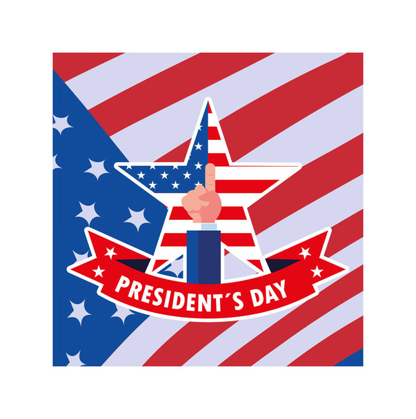 carte de vœux du jour du président, célébration des États-Unis d'Amérique
 - Vecteur, image