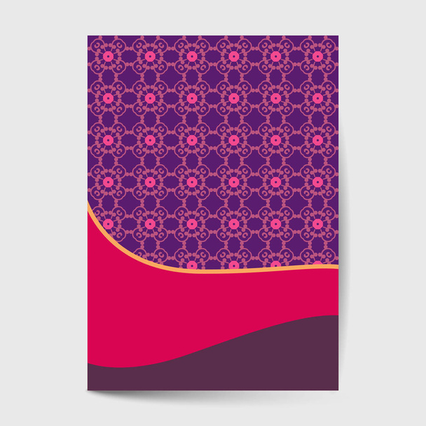 luxury ornate page cover with ornamental pattern template for design - Vettoriali, immagini