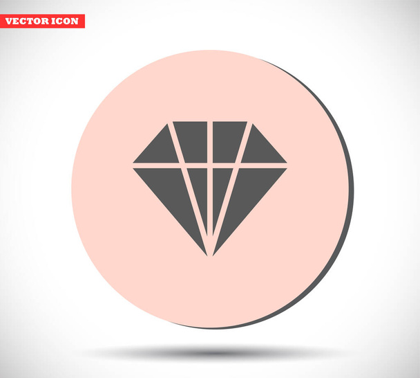Icône vectorielle diamant, lorem ipsum Design plat
 - Vecteur, image