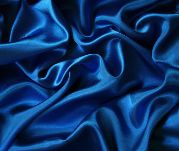 Smooth elegant blue silk - Фото, изображение