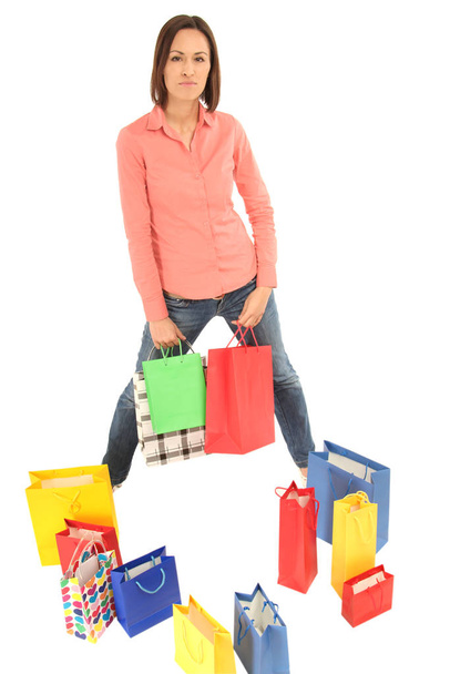 woman with shopping bags - Foto, Imagem
