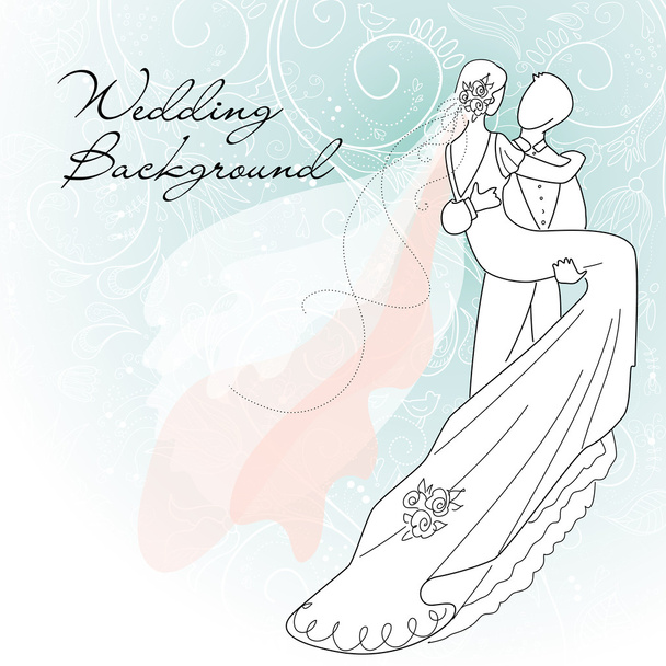Wedding background - Διάνυσμα, εικόνα