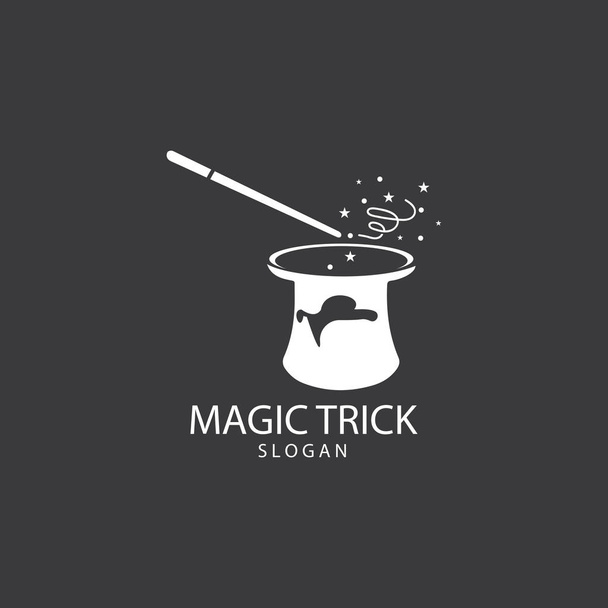 Illustration de chapeau magique avec baguette magique
 - Vecteur, image