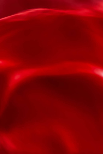 Vörös absztrakt művészeti háttér, selyem textúra és hullám vonalak Moti - Fotó, kép
