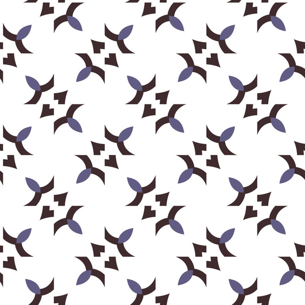 ilustração vetorial de padrão sem costura abstrata com diferentes formas geométricas - Vetor, Imagem