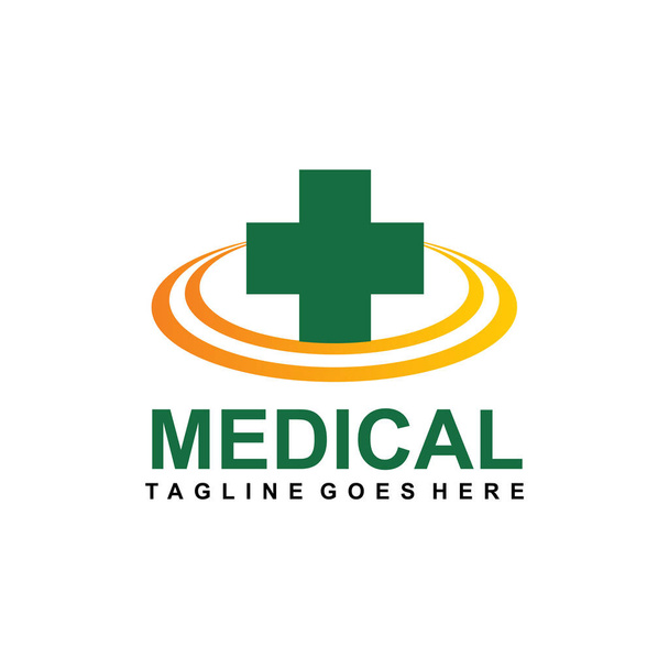 Медико-санитарный шаблон логотипа
 - Вектор,изображение