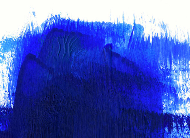 Fondo de pintura dibujado a mano azul y blanco
 - Foto, imagen