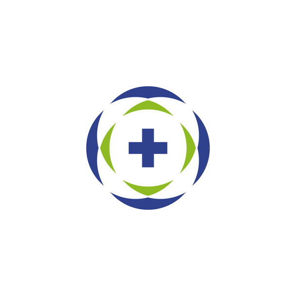 Tıbbi ve sağlık logosu tasarım vektör şablonu - Vektör, Görsel