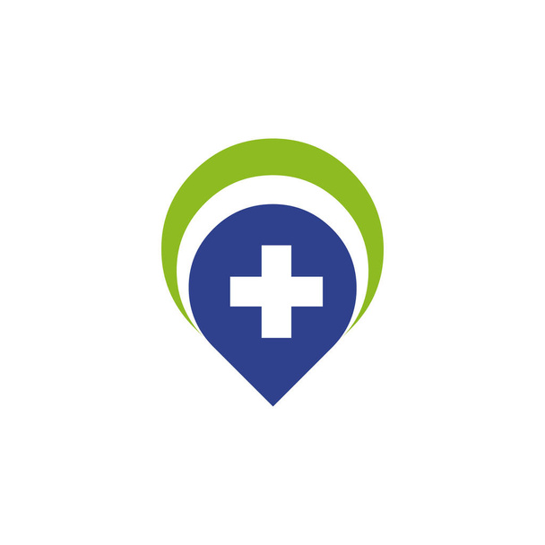 Tıbbi logo tasarım vektör şablonu - Vektör, Görsel