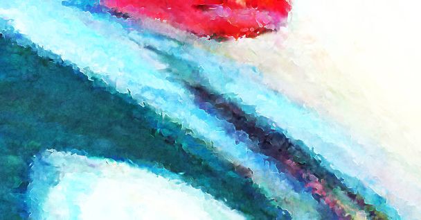 Modern art. Colorful contemporary artwork. Color strokes of paint. Brushstrokes on abstract background. Brush painting. - Photo, Image