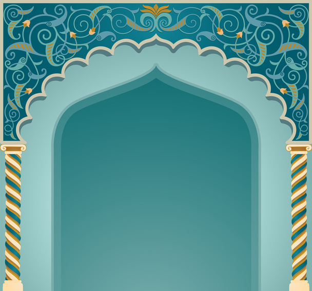 イスラムのアーチ デザイン - ベクター画像
