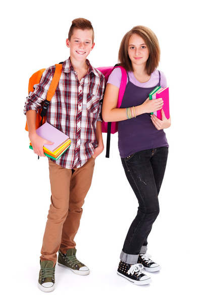 Teen Kids returning to School - Foto, afbeelding
