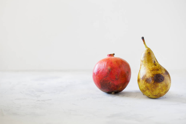 Trendy ugly organic fruits on the table. - Φωτογραφία, εικόνα