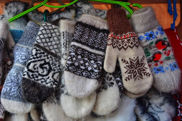 Wares of hand work made of wool. - Photo, Image