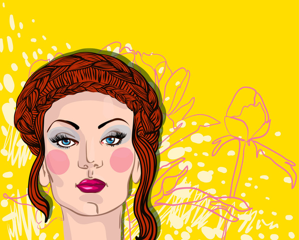 Young woman - Vector, Image