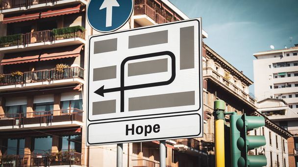 Remény, utcatábla - Fotó, kép