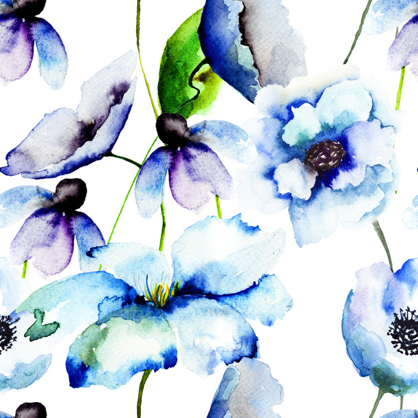 Beautiful Blue flowers - Фото, зображення