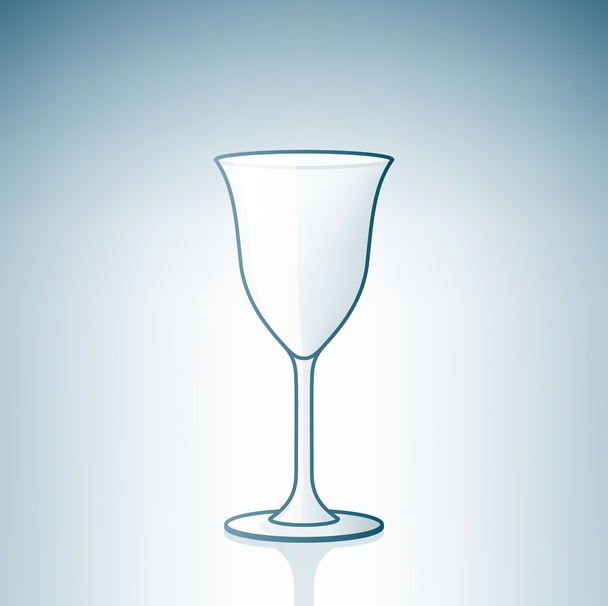 Empty Wine Glass - Vektor, obrázek