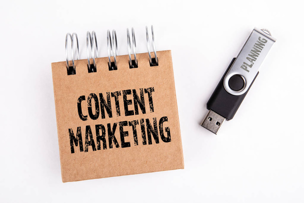 Content Marketing. Social media, search, branding and trust concept - Photo, Image