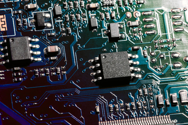 A close-up microchip - Foto, imagen