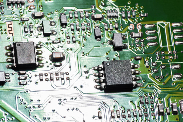 A close-up microchip - Фото, изображение