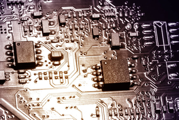 A close-up microchip - Valokuva, kuva