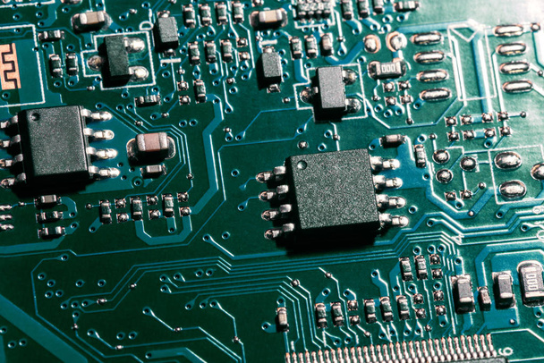 A close-up microchip - Zdjęcie, obraz