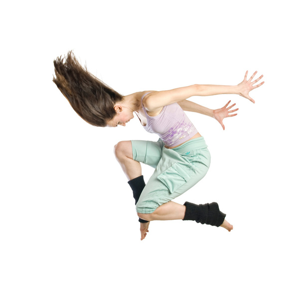 Jumping young dancer - 写真・画像