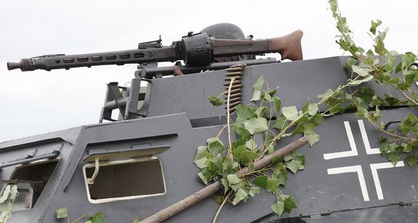 tank en gun - Foto, afbeelding