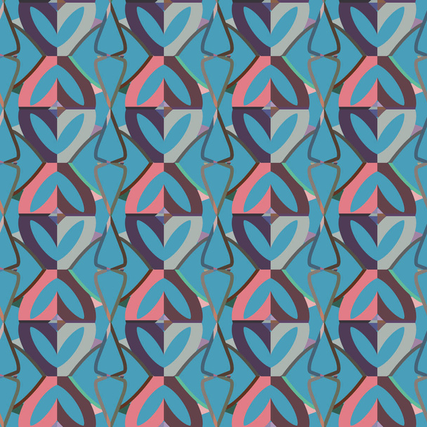 abstract naadloos geometriepatroon. Blauwe kleur. voor behang. ontwerp pagina vullen. Vectorillustratie - Vector, afbeelding