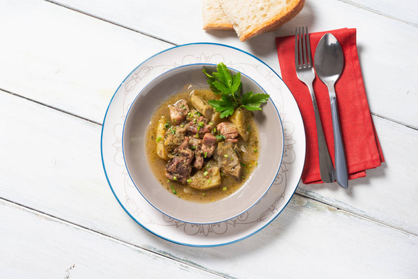 meat and vegetable stew, gastronomy - Fotó, kép