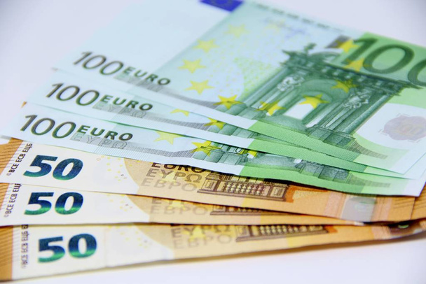 Euro geld Euro contant geld achtergrond - Foto, afbeelding