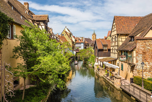 Colmar 'ın "Little Venice" i - Colmar, Alsace, Fransa - Fotoğraf, Görsel