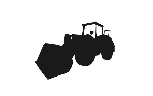 Excavator logo template vector. Heavy equipment logo vector for construction company. Creative excavator illustration for logo template. - ベクター画像