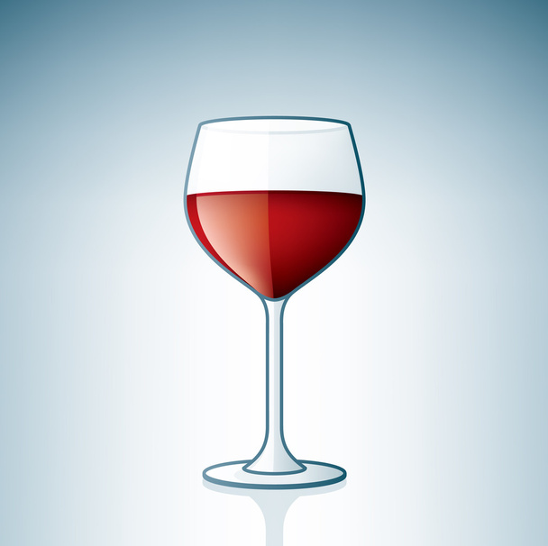 copa de vino tinto - Vector, imagen