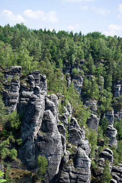elbe sandstone mountains,saxony,germany - Zdjęcie, obraz