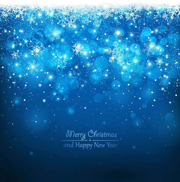 Navidad fondo azul
 - Vector, Imagen