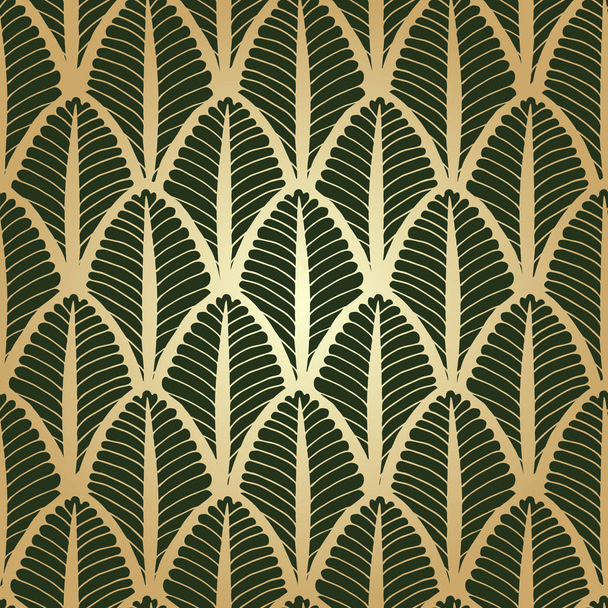 Abstract scale, leaf geometric vector seamless pattern - Вектор,изображение