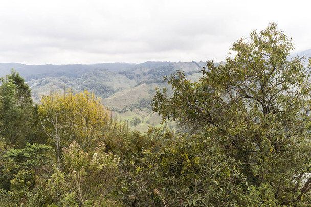 Paisagens de Lookout de Salento Alto de la Cruz em Quindio, Colômbia
. - Foto, Imagem