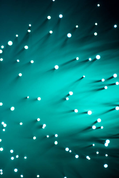 fiber optics close-up, communication background - Photo, Image